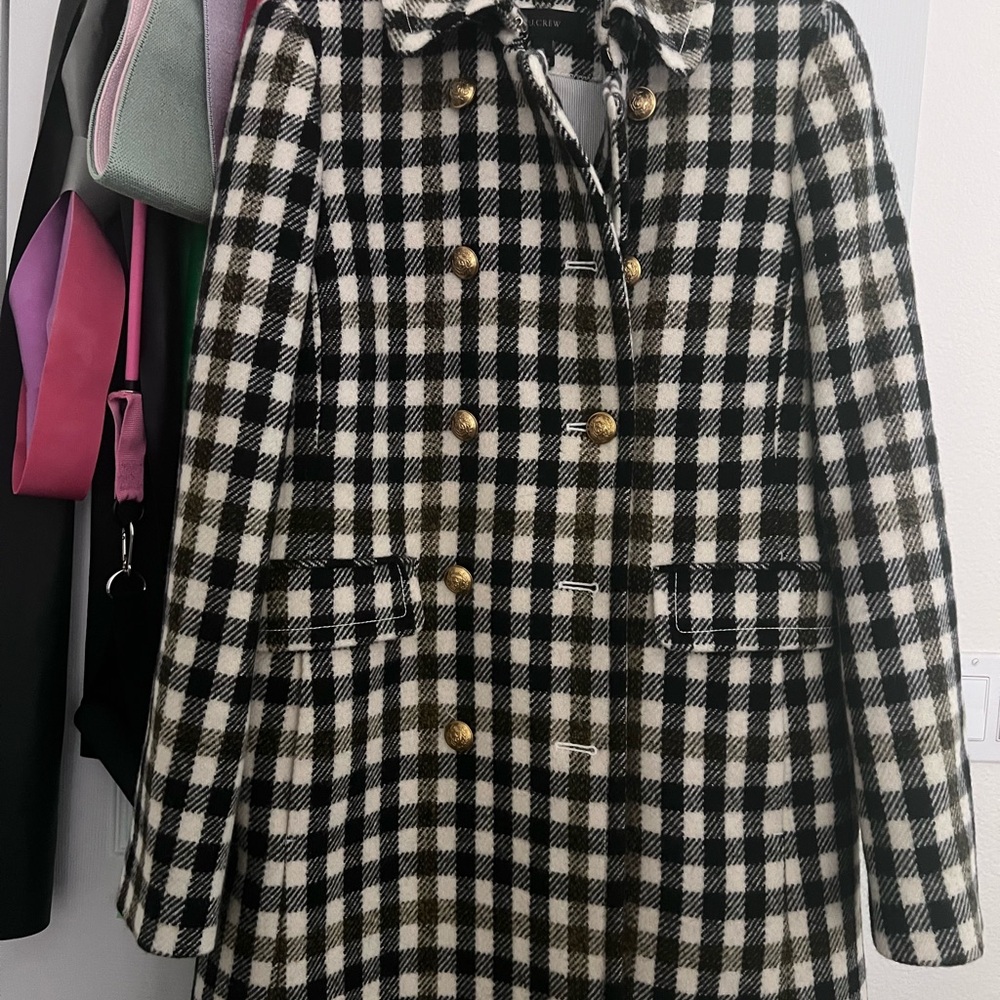 J. Crew Black and White Checkered Jacket